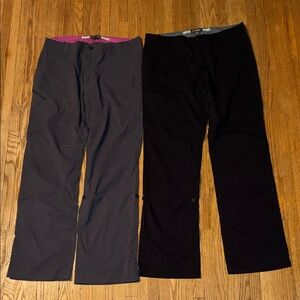 Cloudveil Women's Straight Leg Pants - Black and Gray